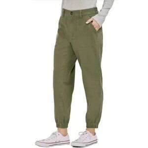 GAP Small Women's Trousers Jogger Twill Olive Green NWT